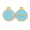 Alloy Enamel Pendants ENAM-S124-01B-16I-2