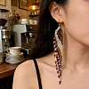 Bohemian Long Tassel Glass Seed Beaded Dangle Earrings for Women LS-IW9172-1-2