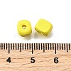 Spray Painted Wooden Beads WOOD-P021-01A-27-3