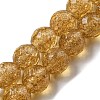 Handmade Gold Sand Lampwork Beads Strands LAMP-L079-06C-1