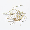 Brass Flat Head Pins KK-G331-11-0.7x45-NF-1
