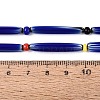 Handmade Millefiori Glass Lampwork Strip Beads Strands LA-N047-01H-4