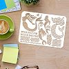 Large Plastic Reusable Drawing Painting Stencils Templates DIY-WH0202-210-3