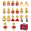 20Pcs 10 Styles Alloy & Iron Drawer Handles AJEW-GA0010-54-1