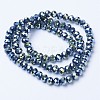 Electroplate Transparent Glass Beads Strands EGLA-A034-T10mm-UA-3