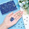 Round Evil Eye Resin Beads RESI-NB0001-26A-3