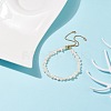 Natural Pearl Beaded Slider Bracelet for Women BJEW-JB08330-01-2