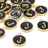 Golden Plated Alloy Charms X-ENAM-S118-02J-4