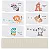 CRASPIRE Envelope and Animal Pattern Thank You Cards Sets DIY-CP0001-67-3