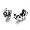 Alloy European Style Clasps PDLC-R001-02AS-3