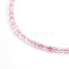 Natural Strawberry Quartz Beaded Necklaces NJEW-F245-A08-2