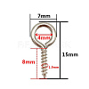 Brass Screw Eye Peg Bails PW-WGD8EF1-03-1