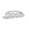 Anti-Tarnish Round Shell Pearl Finger Rings RJEW-Q813-04P-1