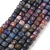 Natural Red Corundum/Ruby and Sapphire Beads Strands G-H042-A51-03-1