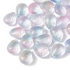 Two Tone Transparent Spray Painted Glass Beads GLAA-T017-01-B03-1