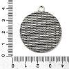 Tibetan Style Zinc Alloy Pendant Cabochon Settings TIBEP-M004-08AS-RS-3