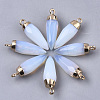 Top Golden Plated Opalite Pointed Pendants X-G-S359-078G-2