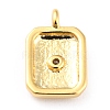 Brass Clear Cubic Zirconia Charms KK-J276-10G-2