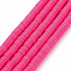 Handmade Polymer Clay Bead Strands CLAY-T002-6mm-49-1