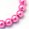 Baking Painted Pearlized Glass Pearl Round Bead Strands X-HY-Q003-6mm-54-2