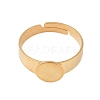 Adjustable 304 Stainless Steel Finger Rings Components STAS-F149-21G-B-2