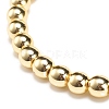 Synthetic Hematite Round Beaded Stretch Bracelet BJEW-JB08582-01-4