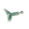 Natural Green Aventurine Pendants G-P599-03P-02-2