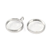 304 Stainless Stee Locket Pendants STAS-S132-15P-03-2