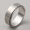 304 Stainless Steel Plain Rotating Finger Ring RJEW-WH0011-10E-P-1