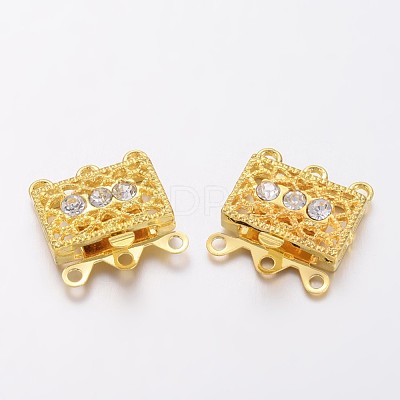 Brass Filigree Box Clasps KK116-G-1