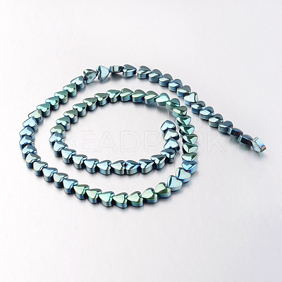 Electroplate Non-magnetic Synthetic Hematite Bead Strands G-F300-22A-07-1