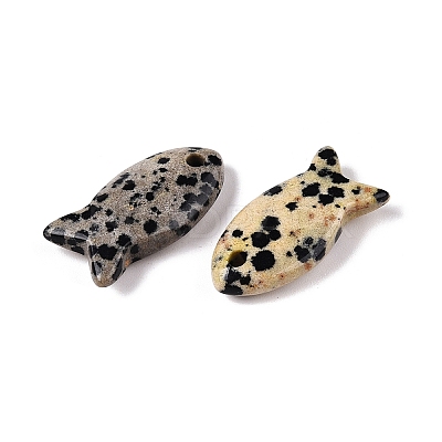 Natural Dalmatian Jasper Pendants X-G-N342-106J-1