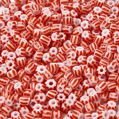 6/0 Opaque Colours Seep Glass Seed Beads X-SEED-F003-04A-14-1