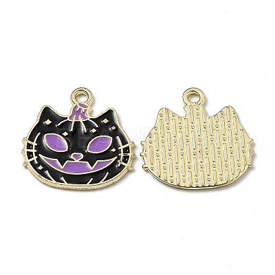Alloy Enamel Pendants ENAM-Z001-15G-02-1