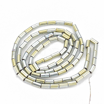 Electroplate Non-magnetic Synthetic Hematite Beads Strands G-T061-137B-1