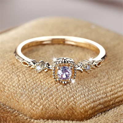 Brass Micro Pave Cubic Zirconia Finger Rings WG08FB0-01-1