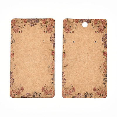 Cardboard Earring Display Cards CDIS-F003-11B-1