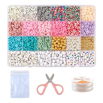 DIY Polymer Clay Beads Bracelet Making Kits DIY-FS0002-29-1