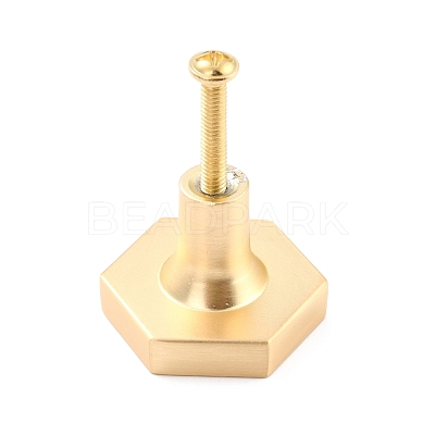 Hexagon with Marble Pattern Brass Box Handles & Knobs DIY-P054-C05-1
