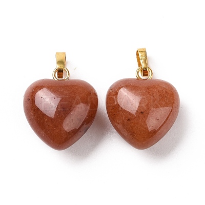 Natural Red Aventurine Pendants G-I311-A10-G-1