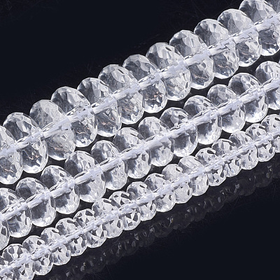 Synthetic Quartz Crystal Beads Strands G-S285-13-1