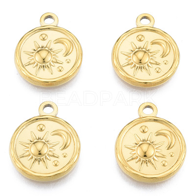 Ion Plating(IP) 201 Stainless Steel Pendants STAS-N098-182LG-1