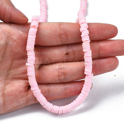 Handmade Polymer Clay Beads Strands CLAY-R089-6mm-171-1