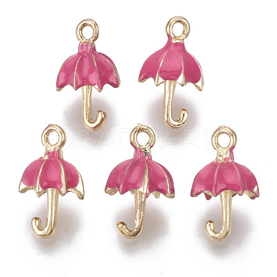Umbrella Alloy Enamel Pendants X-ENAM-Q033-06C-1