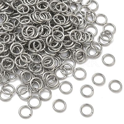 Tarnish Resistant 304 Stainless Steel Open Jump Rings STAS-M008-04B-1
