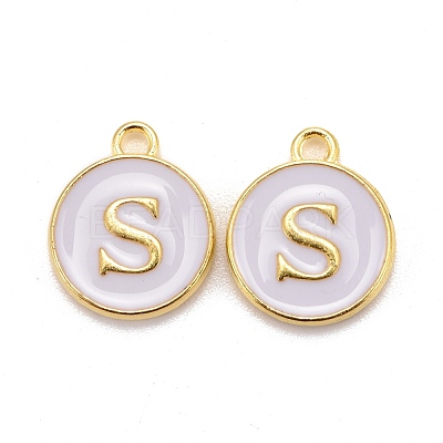Golden Plated Alloy Charms X-ENAM-S118-01S-1