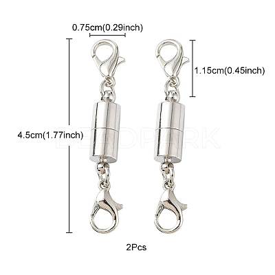 Brass Magnetic Clasps KK-YW0001-58S-1