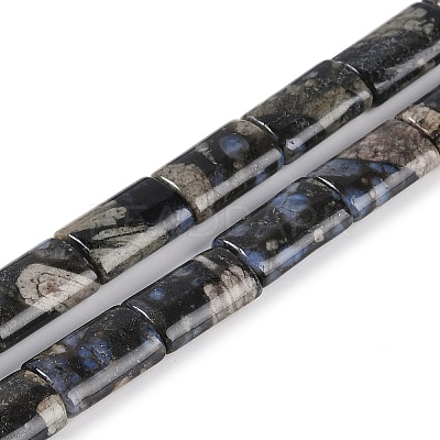 Natural Glaucophane Beads Strands G-C141-G01-01-1