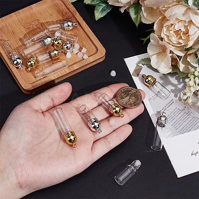 10Pcs 5 Styles Glass Pendants GLAA-NB0001-76-1