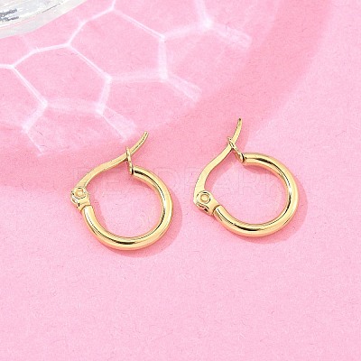 Ion Plating(IP) 304 Stainless Steel Hoop Earrings EJEW-N0016-11G-A-1